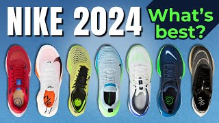 REVIEW OF EVERY NIKE RUNNING SHOE of 2024  PegasusVaporflyVomeroAlphaflyInvincible Comparison [upl. by Lerak]