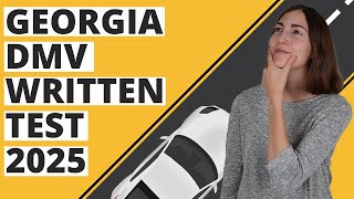 Georgia DMV Written Test 2025 60 Questions with Explained Answers [upl. by Tenay]