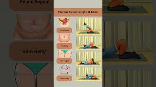 Exercise to lose weight at home🏠 exercise loseweight weightloss losebellyfat workout fitness [upl. by Slavic]