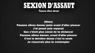 Paroles Sexion dassaut Paname allons danser [upl. by Warwick]