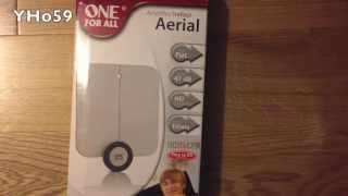 Unboxing of ONE FOR ALL Amplified Indoor Aerial [upl. by Renita]