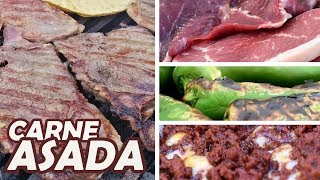 Una CARNE ASADA quotde Verdadquot  3 marinados  TOQUE Y SAZÓN [upl. by Delamare]