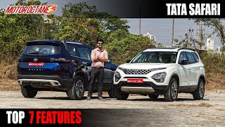 Tata Safari  Top 7 Features [upl. by Ahcsropal962]