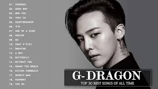 Best Of G Dragon Songs 권지용 최신 인기가요 노래모음 연속듣기 뮤맵 [upl. by Sybil]