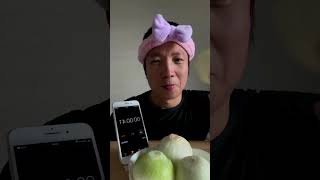 Testing the Viral Eating onion quickly you can challenge funny trending onions eat quick [upl. by Aihsined]