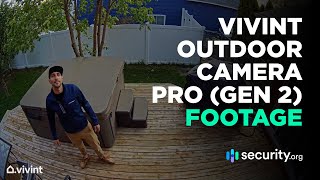 Vivint Outdoor Camera Pro Gen 2  Sample Recordings [upl. by Libna]