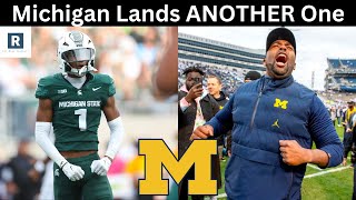 Jaden Mangham Commits to Michigan  Michigan Football Transfer Portal News [upl. by Atinad]