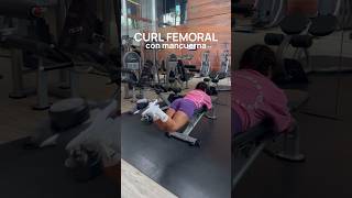 Curl femoral con mancuerna curlfemoral femoral ejercicioencasa workout entreno entrenoencasa [upl. by Odysseus]