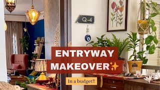 ENTRYWAY MAKEOVER✨How To Decor In a Budget Home Entrance Decoration ideas  home decoration [upl. by Leilamag]