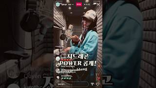 지드래곤 POWER 신곡 공개 라이브영상🔥 gd gdragon power shorts [upl. by Rame]