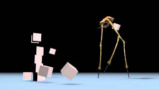 Cinema 4D  Half life 2 Strider Walk animation [upl. by Sandry394]