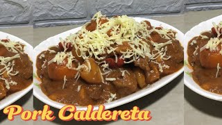 Pork Caldereta Recipe with Cheese [upl. by Inwat]