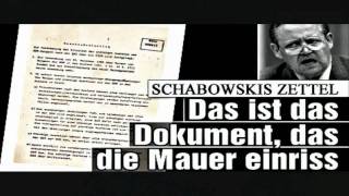 Schabowskis Zettel  Die Nacht als die Berliner Mauer fiel [upl. by Sadoff]