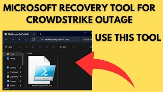 Use Microsoft Recovery Tool to Fix Crowdstrike BSOD Issue Blue Screen of Death [upl. by Hterrag]