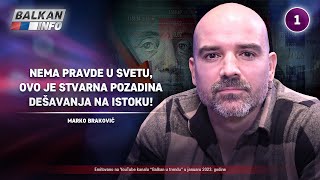 INTERVJU Marko Braković  Nema pravde u svetu ovo je pozadina dešavanja na istoku 1012023 [upl. by Airbmac910]