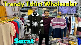 Trendy Tshirt Wholesaler In Surat  Tshirt Wholesale Market in Surat  TShirt Wholesale In Surat [upl. by Khai]