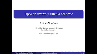 4 Tipos de errores y cálculo del error [upl. by Bruns]