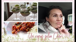 vlog famille du 29 avril  ragoût de pois chiche à l’oriental verrines de chia coco kiwi [upl. by Yajet]