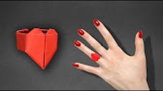 Anillo de papel en forma de Corazón  REGALO de san valentin Audio ESpañol [upl. by Noletta]