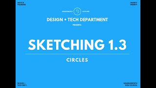 SKETCHING 13  CIRCLES [upl. by Haughay]