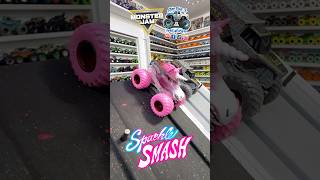 monsterjam Toy MonsterTruck race Viewer request 776  SparkleSmash 🆚 EarthShaker Wild Battle [upl. by Neiv]