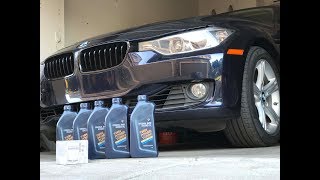 BMW F30 328i OIL CHANGE [upl. by Yxel863]