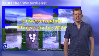 05062022 Unwetterwarnung  Deutscher Wetterdienst DWD [upl. by Marino]