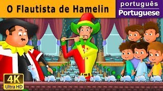 O Flautista de Hamelin  The Pied Piper Of Hamelin in Portuguese  Portuguese Fairy Tales [upl. by Doowyah939]