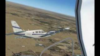 FS2004 Vuelo en formacion  Piper Seneca PA34  Cessna C310 [upl. by Tteltrab]