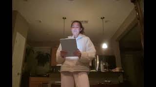 Autobiographical Speech Oral Speaking Brianna Renneker [upl. by Alfie]