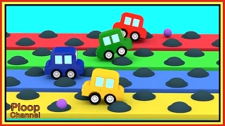 BUMPS RACE Challenge  Cartoon Cars Videos for Kids  Cartoons for Children  Kids Cars Cartoons [upl. by Htedirem]