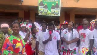 Leaders and members of Swedru Masquerade endorse Mahama and Tina for 2024 elections [upl. by Ahsenom]