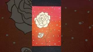 Canvas Art  How To Paint White Roses🌹 [upl. by Amaerd]