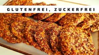 Gesunde Kekse aus 3 Zutaten Vegane Kekse ohne Zucker ohne Gluten [upl. by Ailama100]