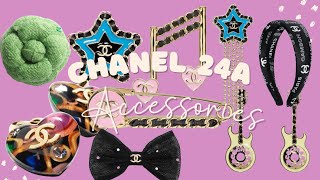 Chanel 2024A Accessories  Chanel 24A Metiers DArt Costume Jewelry Hats Camelias  Preview [upl. by Ayak]