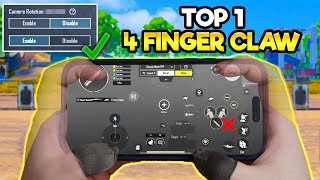 How To Get The Best 4 Finger Claw Control Setting  BGMI amp PUBG MOBILE [upl. by Notserc481]