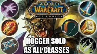 Classic WoW Soloing Hogger as Every Class  Wanted quotHoggerquot Quest Guide [upl. by Archaimbaud]