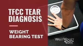 TFCC tear test to diagnose ulnar sided wrist pain also known as the WeightBearing Test [upl. by Brogle108]