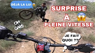 ⚠️ FAIRE UN FACE À FACE EN VTT DESCENTE À PLEINE VITESSE  ⚠️ [upl. by Kirven257]