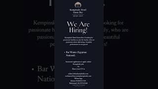 Bar Waiter at Kempinski Hotel Soma Bay shorts trending youtubeshorts short shortvideo youtube [upl. by Assital]