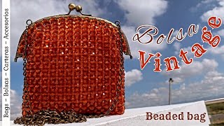 Bolsa Vintage  Monedero  Beadedbag  DIY  hecho a mano [upl. by Selhorst]