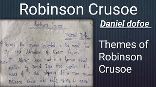 Robinson Crusoe by Daniel Defoe l Themes of the Novel [upl. by Aicatsanna751]