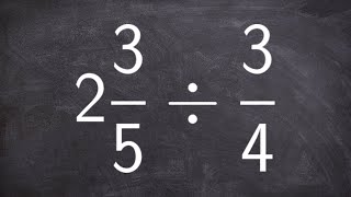 How to divide a mixed number by a fraction [upl. by Dorfman]