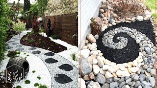 Top 200 rock ideas for front yard and backyard garden  Rock landscape design [upl. by Tynan]