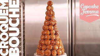 Croquembouche Our full Recipe amp Tutorial for a Profiterole Tower of Power  Cupcake Jemma [upl. by Esele95]