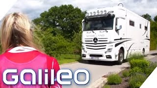 700000€ Dieser LKW ist ein XXL LuxusWohnmobil  Galileo  ProSieben [upl. by Keelby]