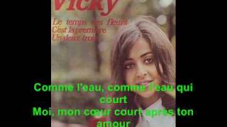 Lamour Est Bleu  Vicky Leandro lyrics [upl. by Elletsirhc]