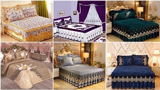 Latest New Frill Bed Sheet Design 2021Fancy Bed Sheet DesignWorld fashion ideas [upl. by Llehsyt]