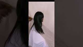 Surprise long to short haircut for pretty Indian lady haircut ladieshaircut hair pixiecut salon [upl. by Ahtoelc30]