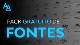 PACK DE FONTES GRATUITAS PARA VOCÊ de 700 Fontes ORGANIZADAS [upl. by Faruq]